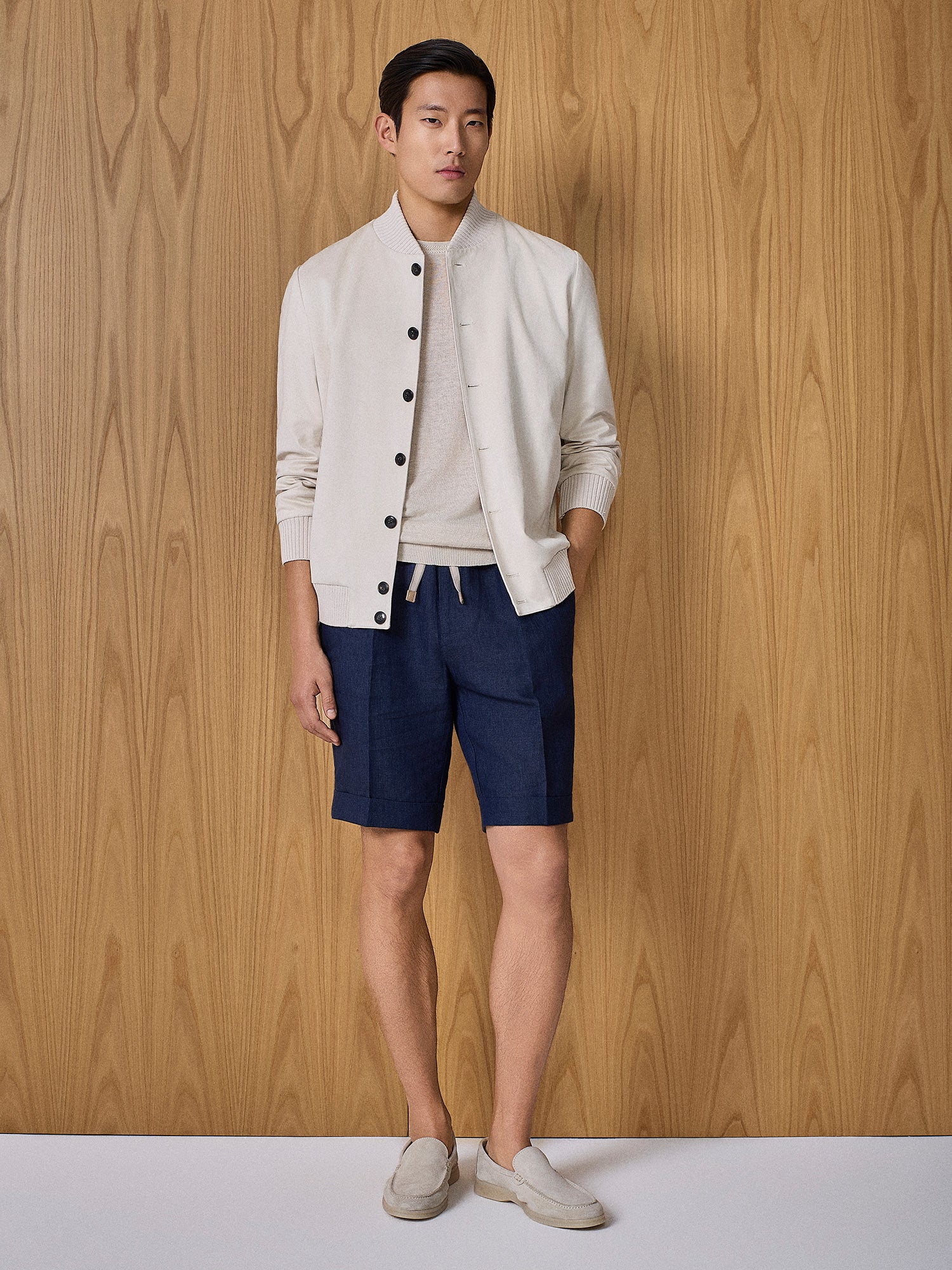 T-shirt in maglia lino burro - Image 5