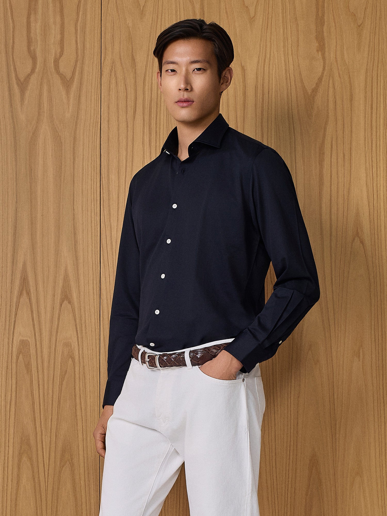 Camicia tecnica blu - Image 2