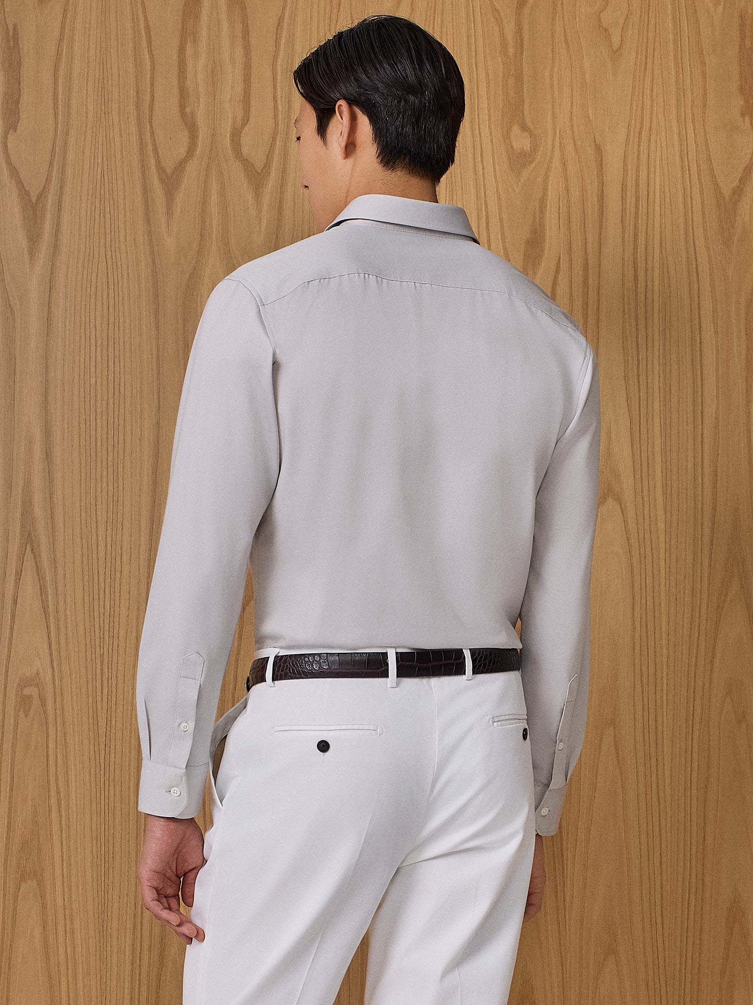 Camicia tecnica grigio chiaro - Image 4
