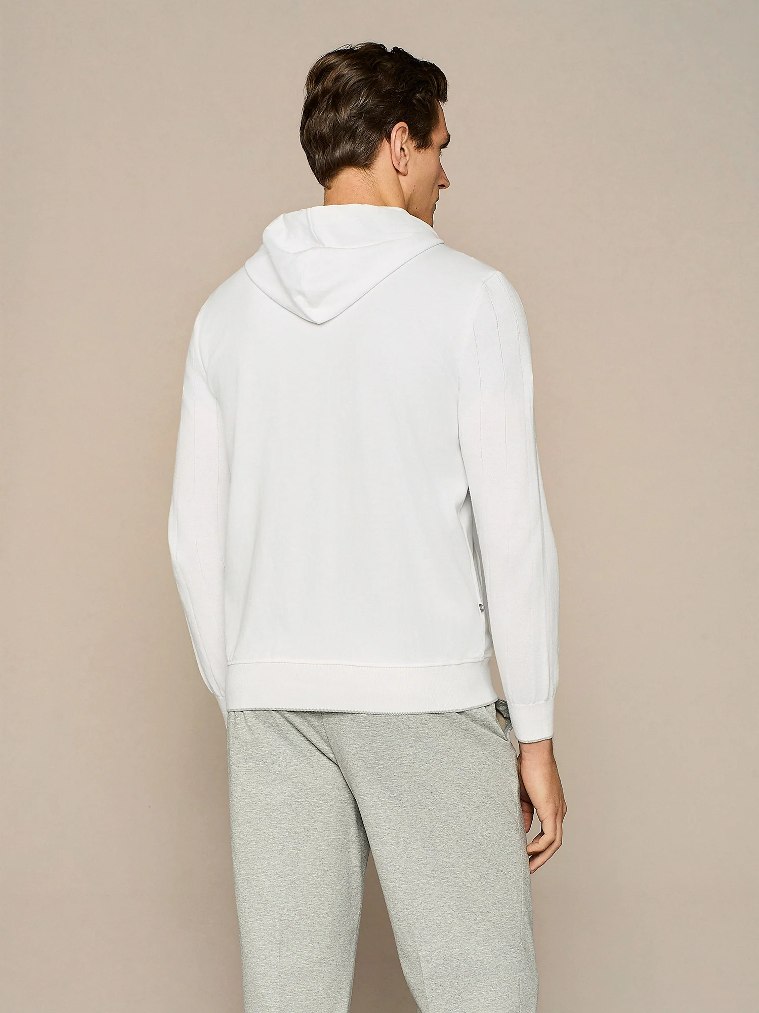 Felpa jersey piquet bianco - Image 4