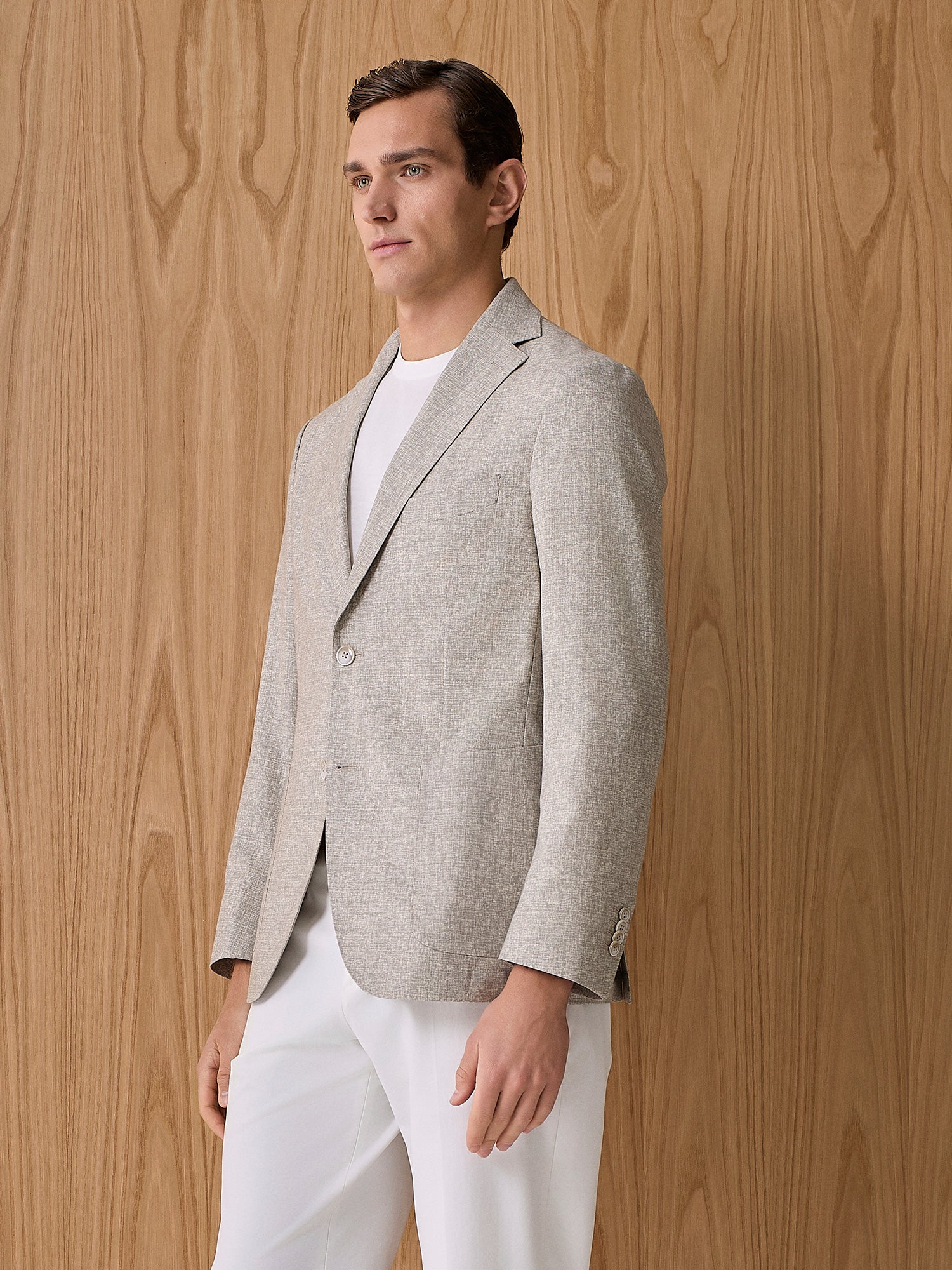 Giacca misto lana beige - Image 2