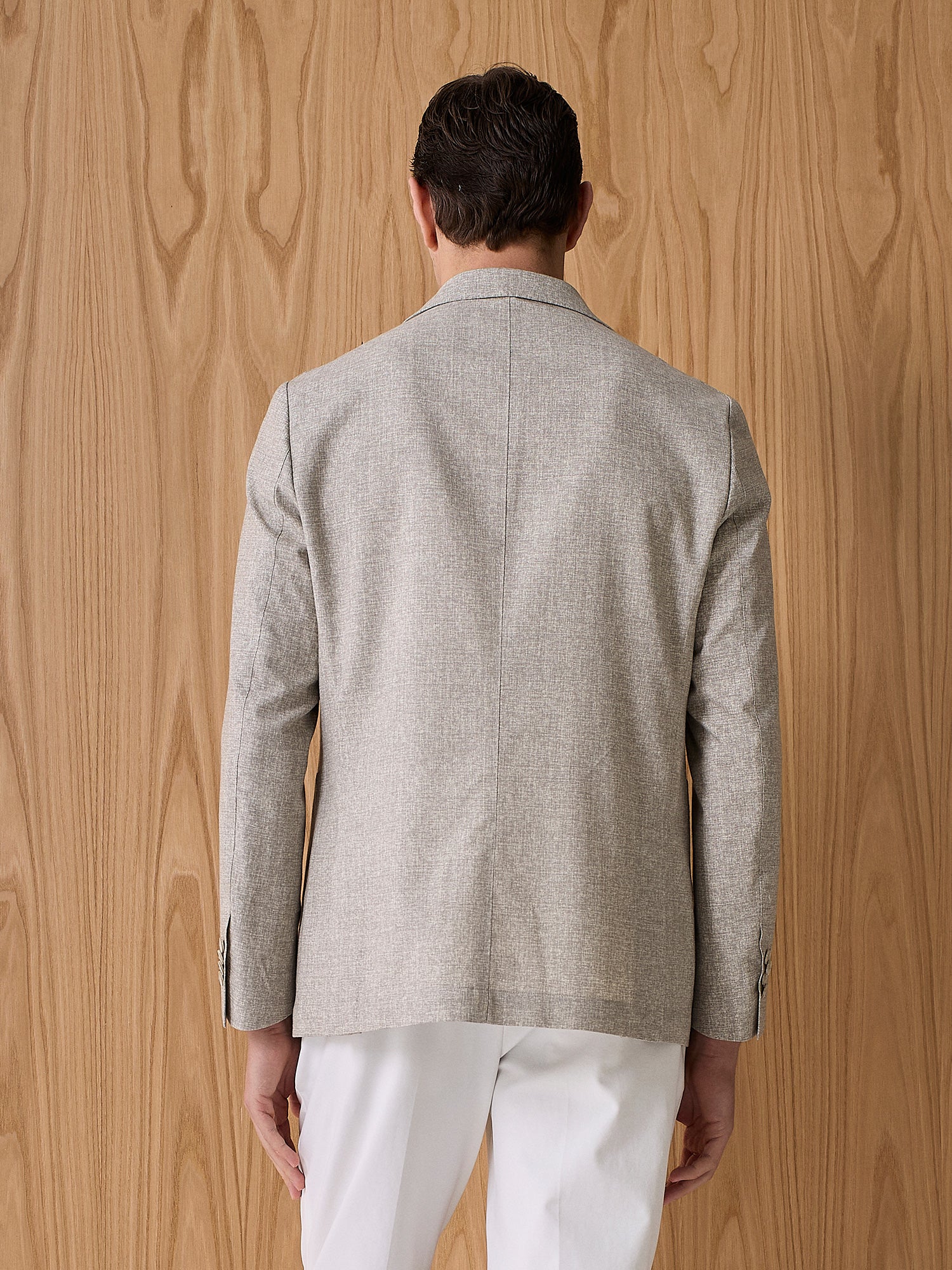 Giacca misto lana beige - Image 4