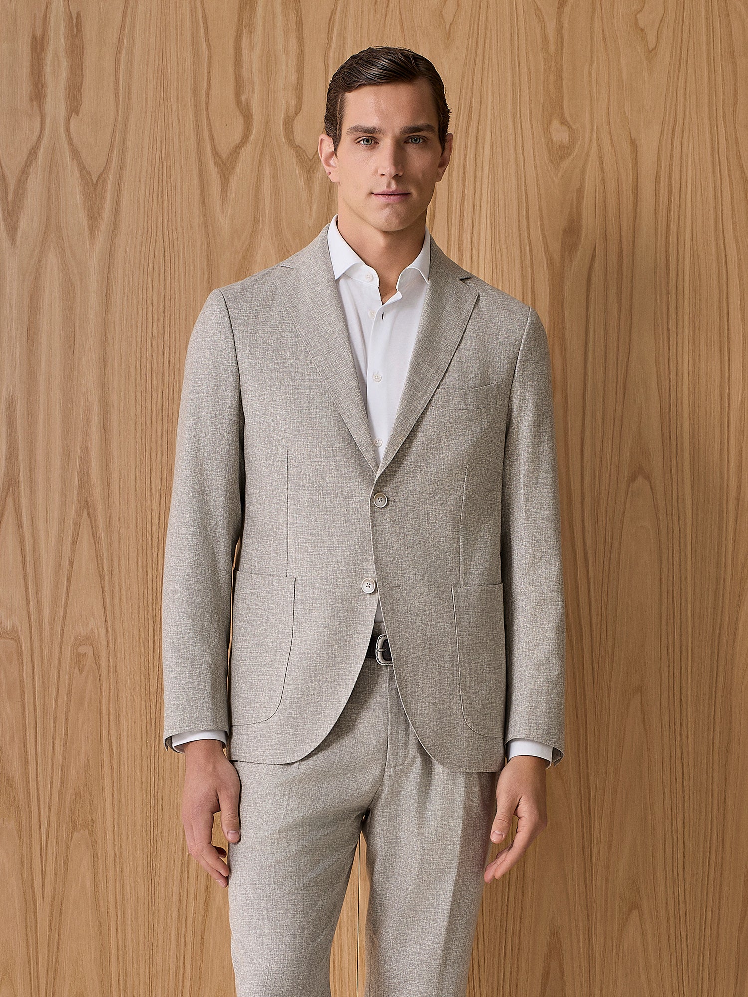 Giacca misto lana beige - Image 5
