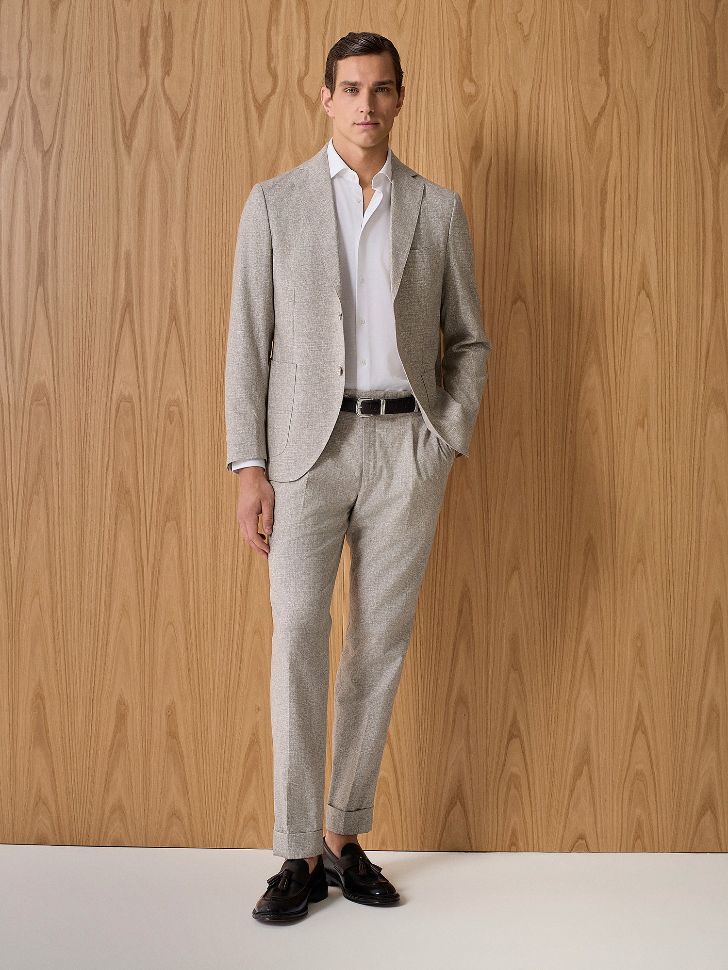 Giacca misto lana beige - Image 6