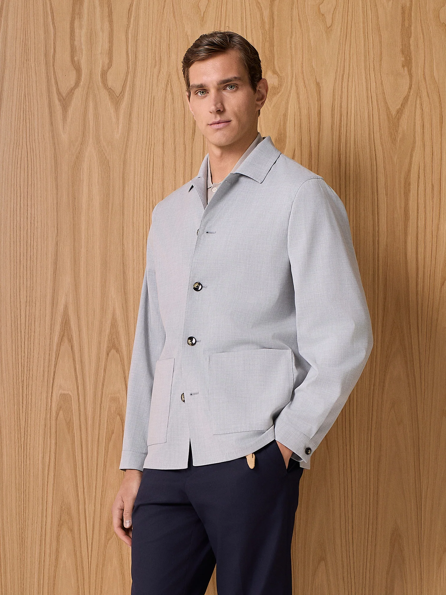 Giacca worker grigio chiaro - Image 2