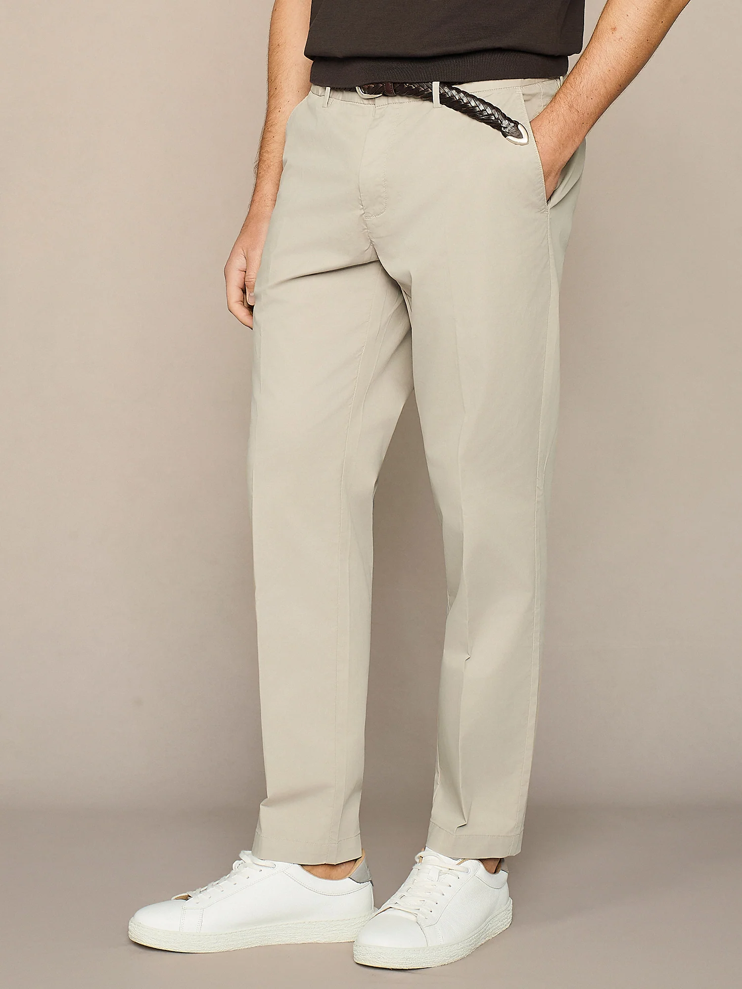 Pantalone chino in cotone burro - Image 3