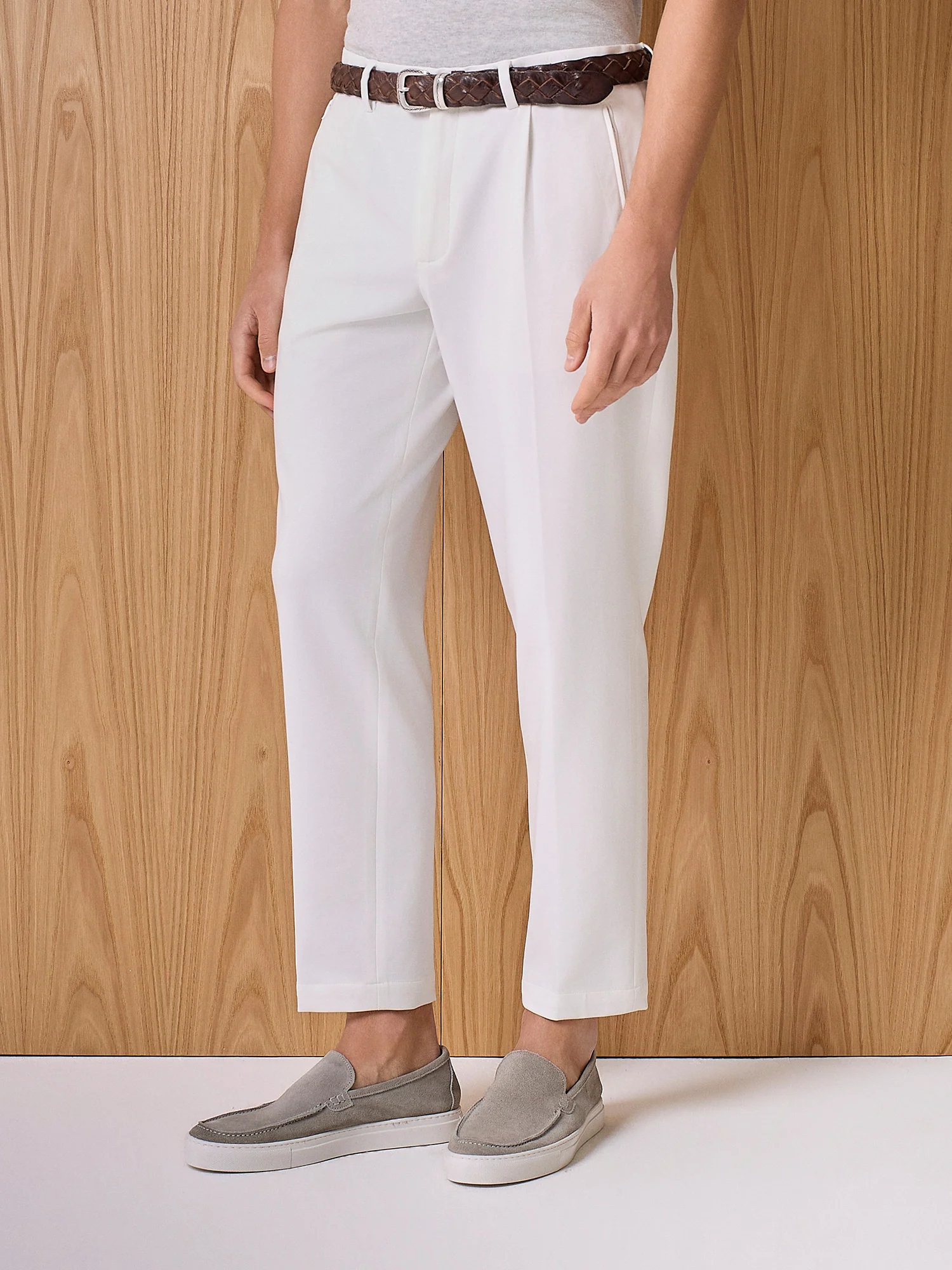 Pantalone jersey bianco - Image 3