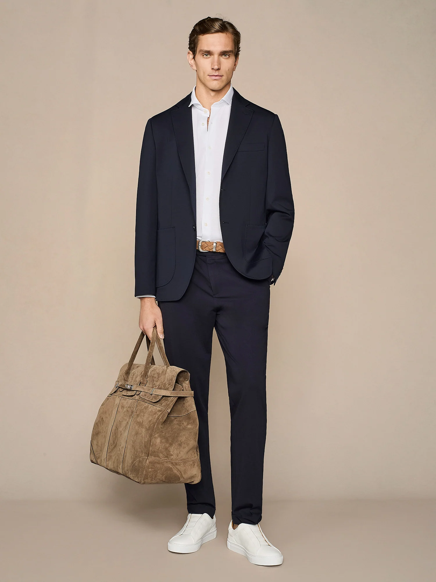 Pantalone jersey blu navy - Image 6
