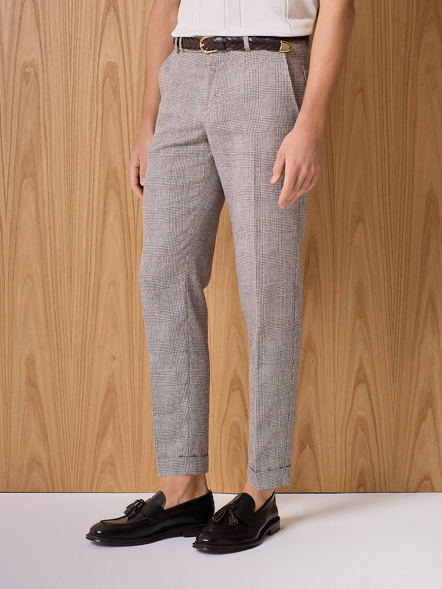 Pantalone sartoriale galles beige - Image 3