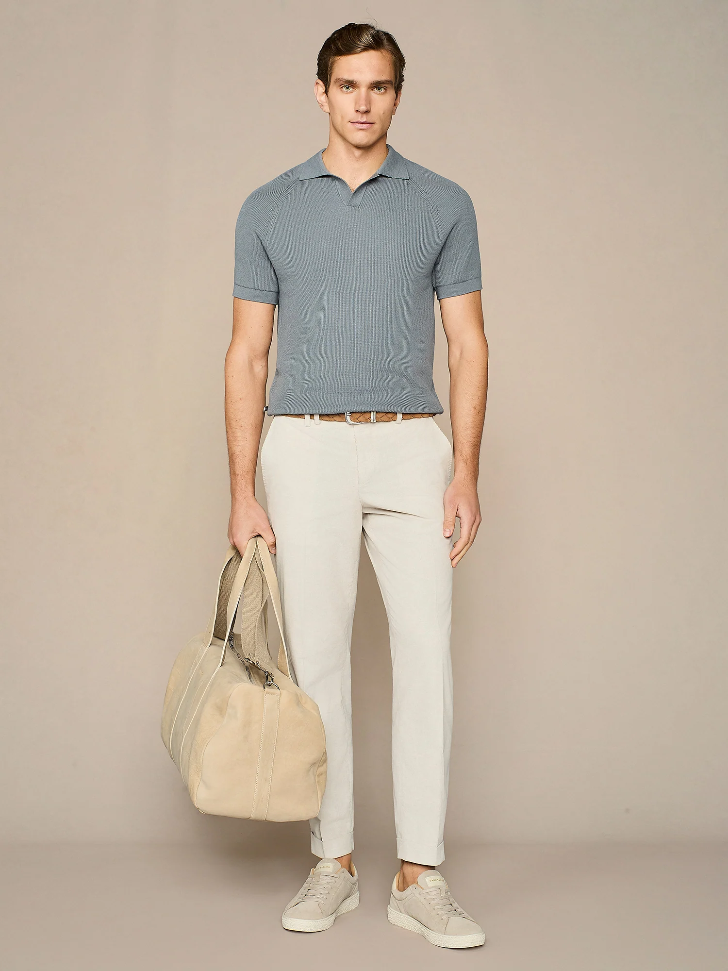 Pantalone sartoriale in velluto burro
