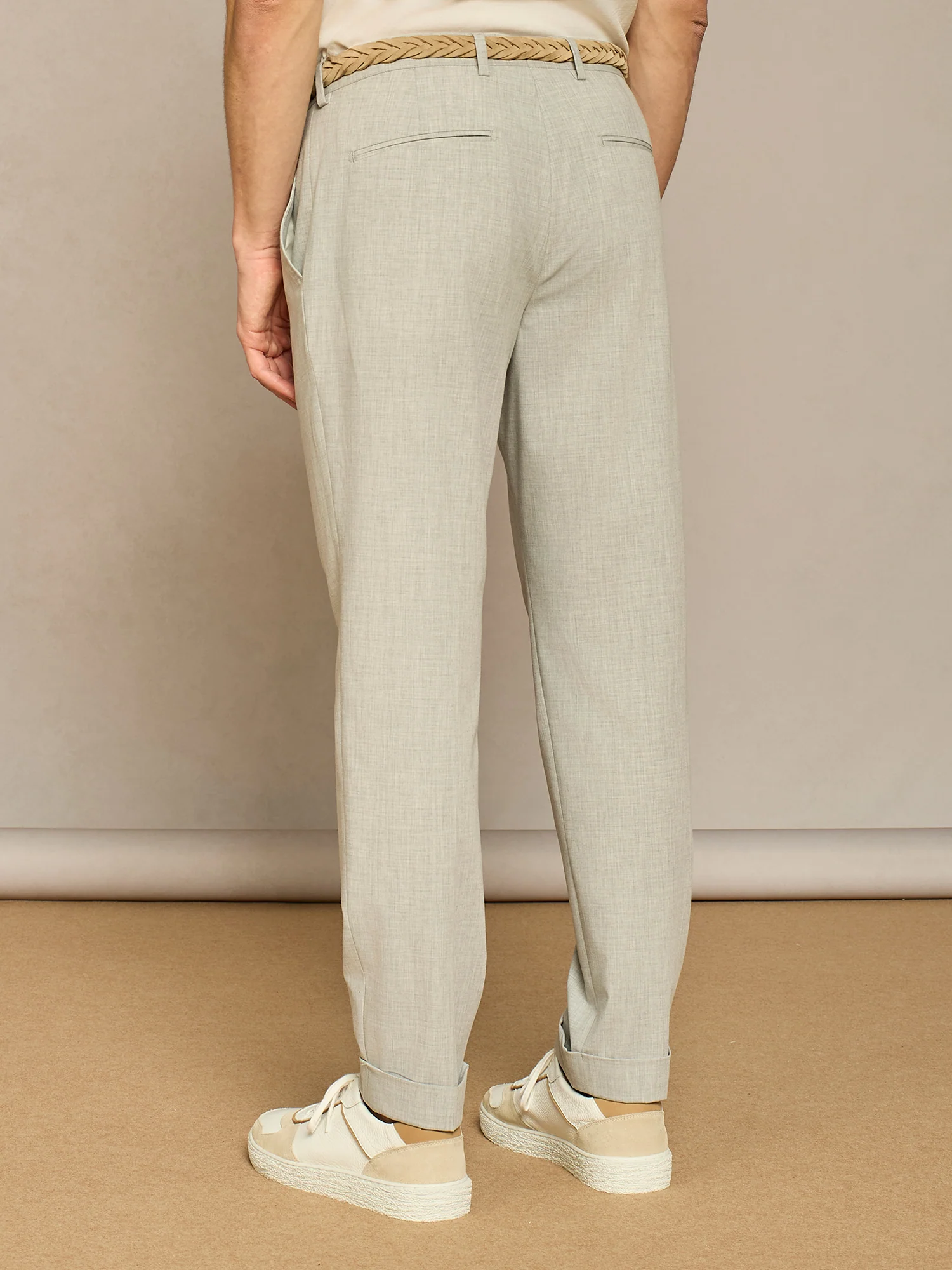 Pantalone sartoriale grigio chiaro - Image 4