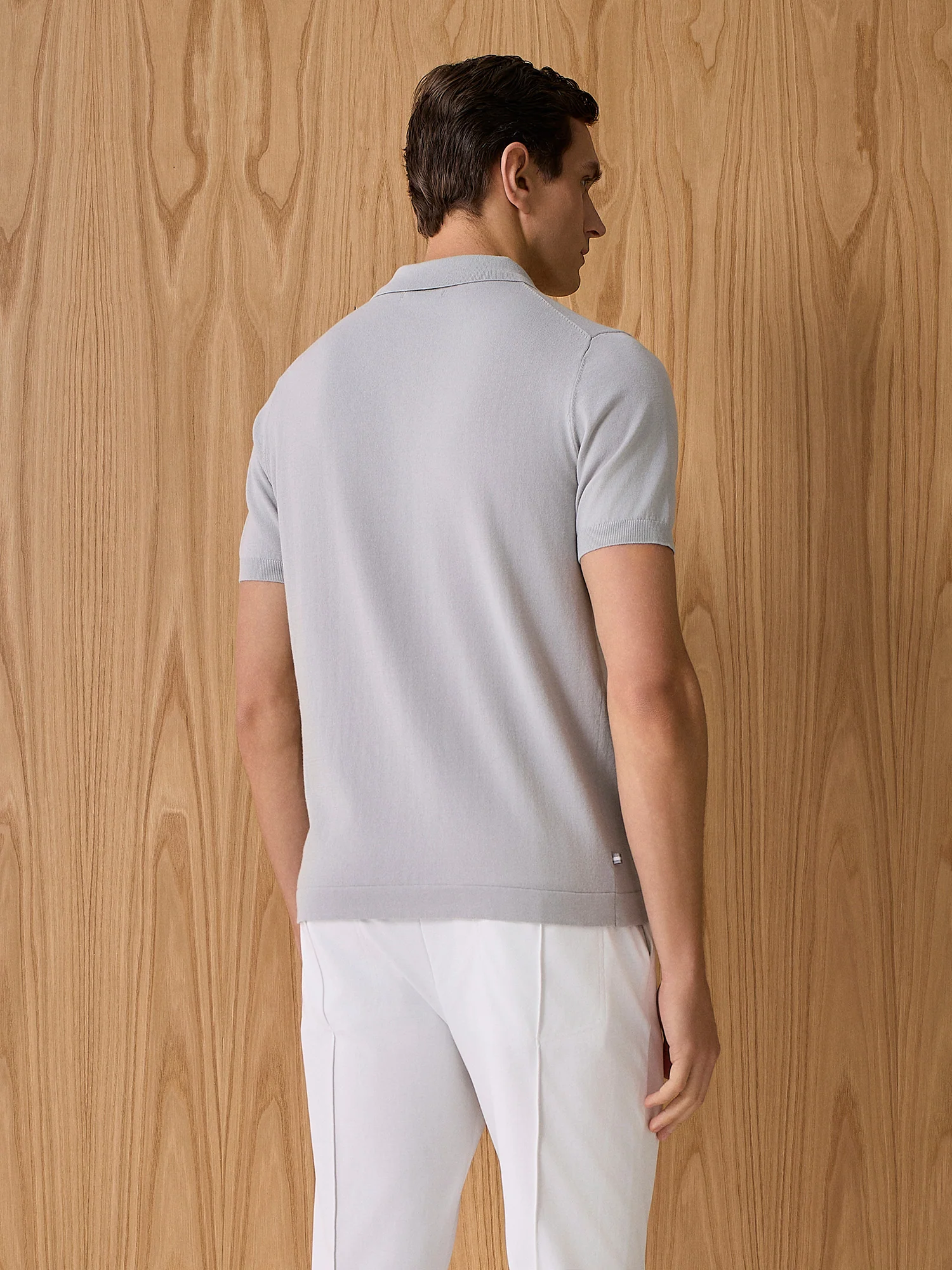 Polo girocollo in maglia cloud - Image 4