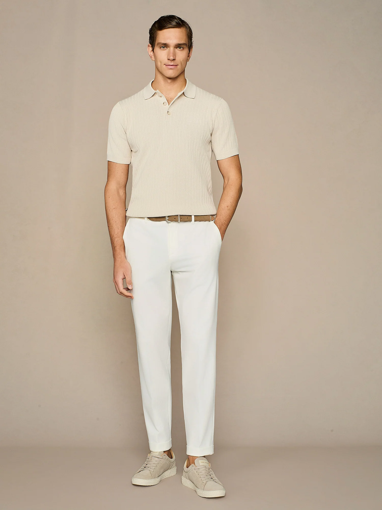 Polo in maglia burro - Image 3