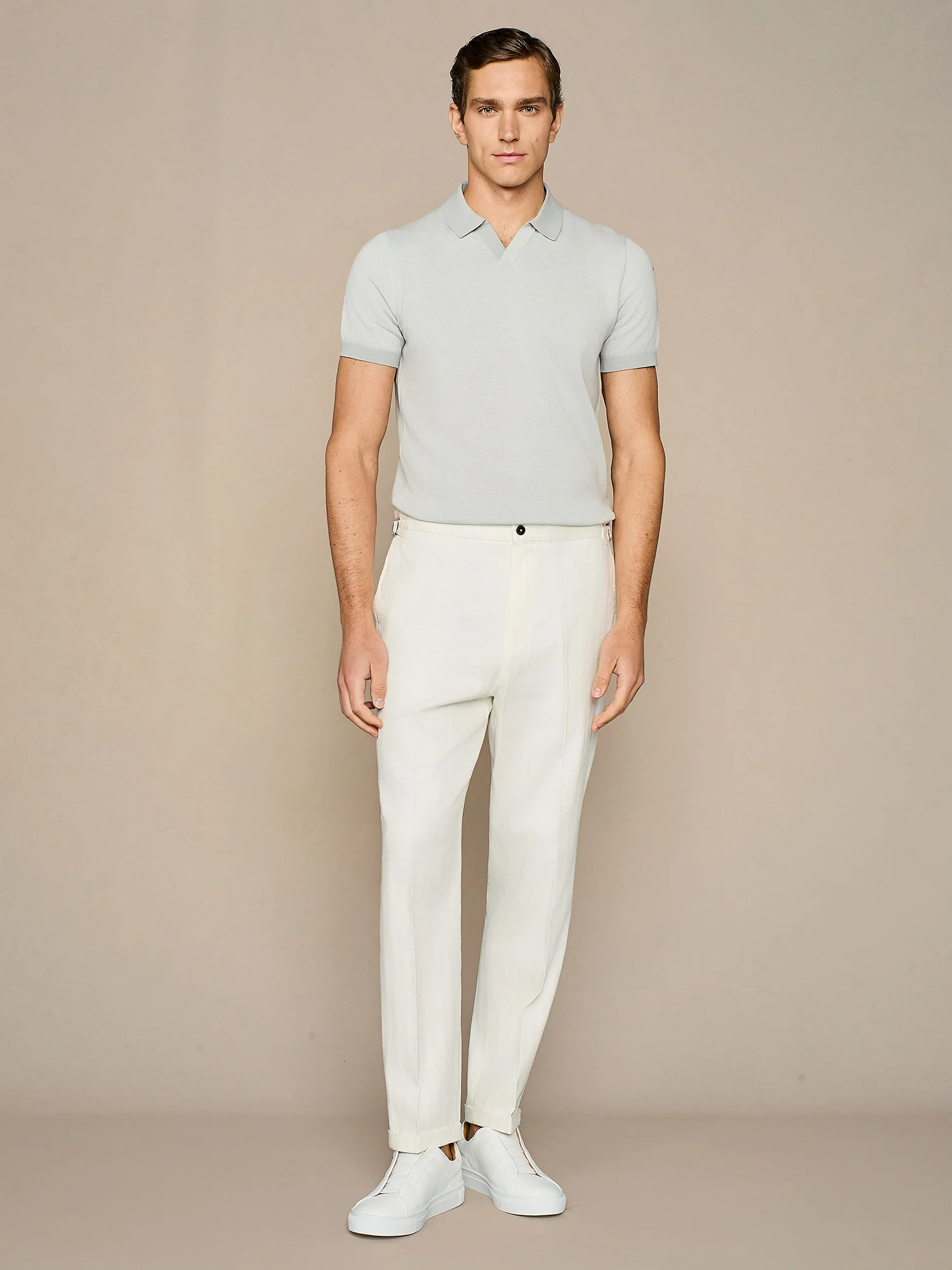 Polo in maglia piquet cloud - Image 3
