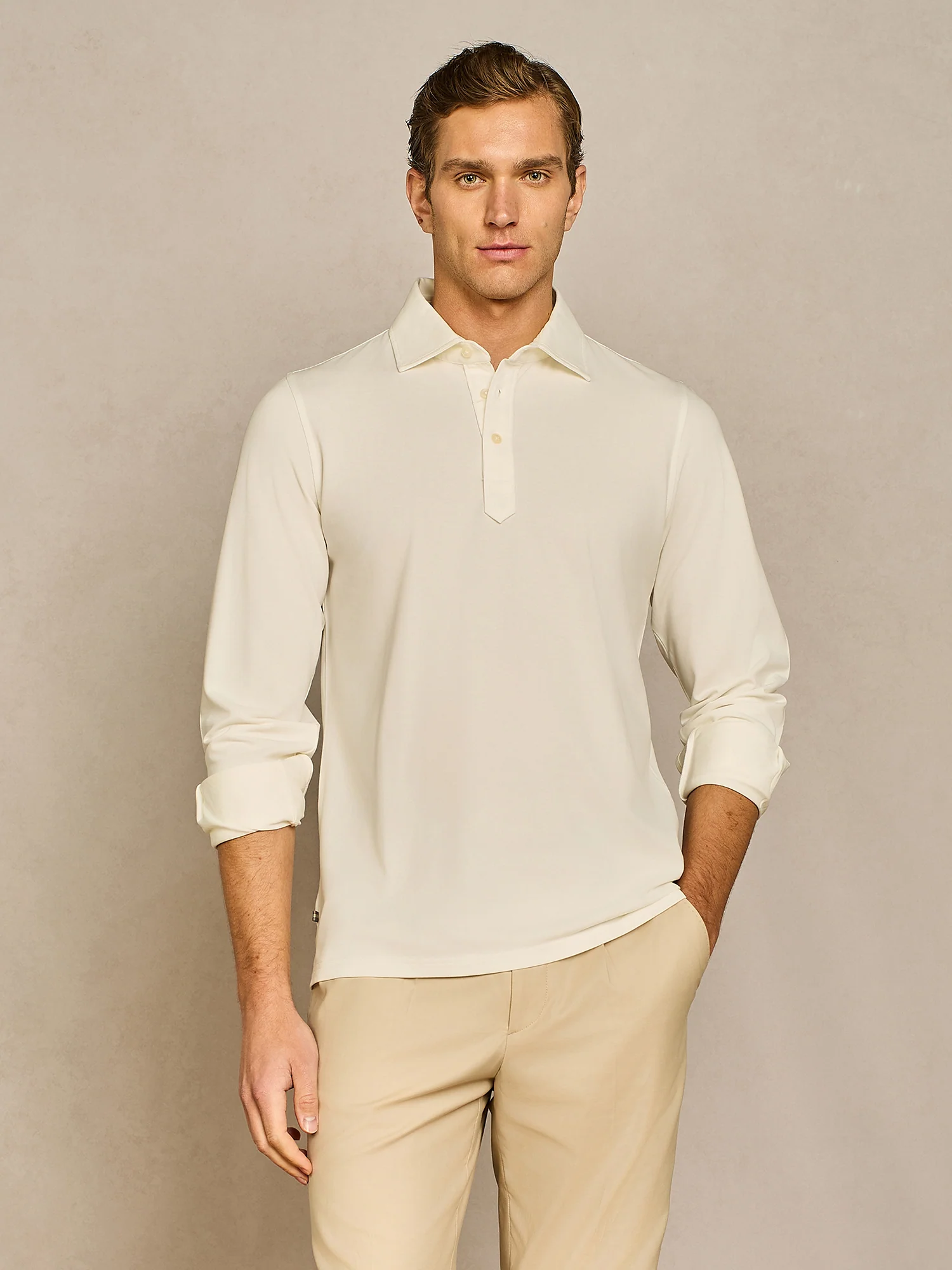 Polo jersey piquet tecnico bianco