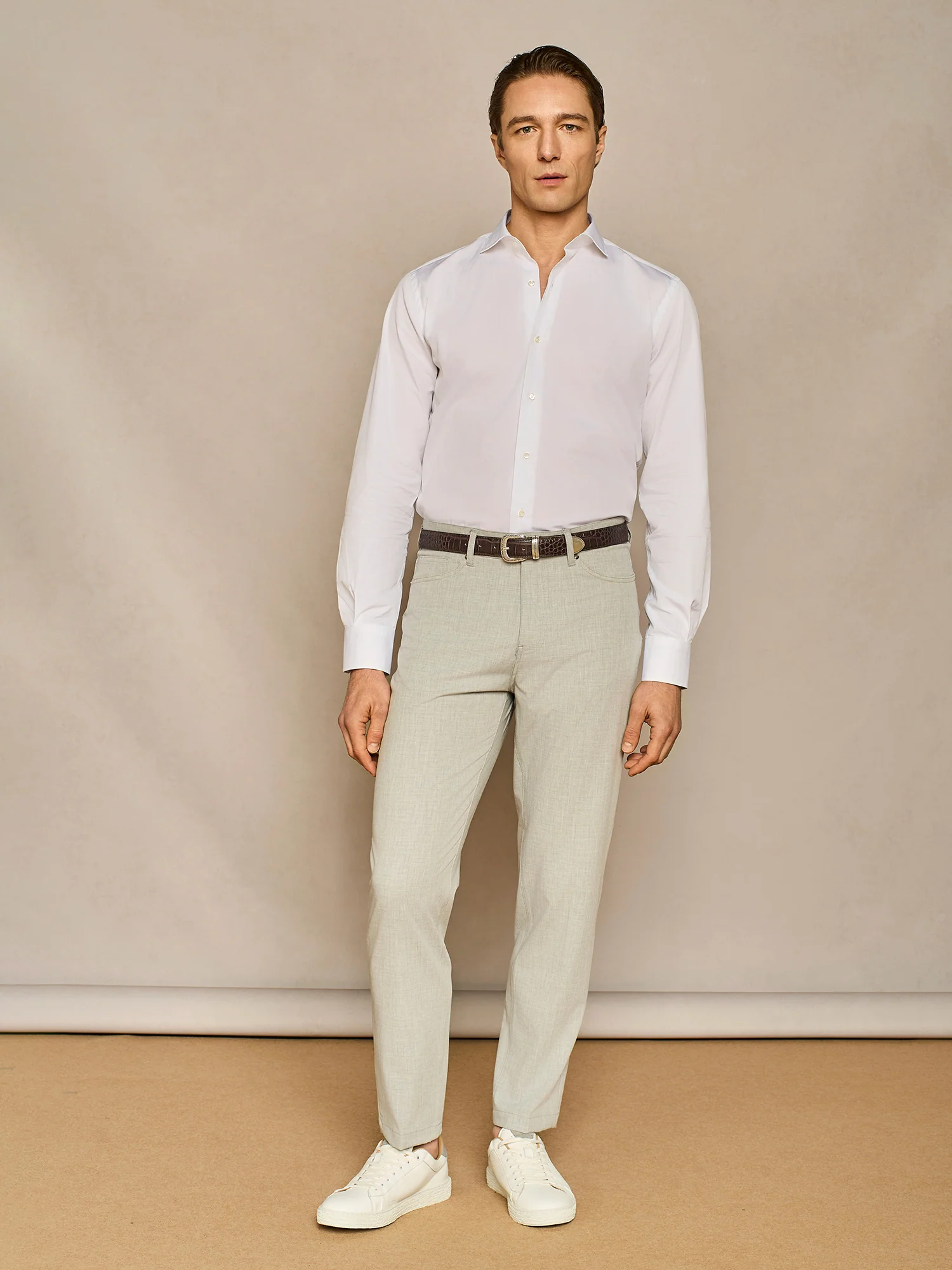Camicia in popeline in cotone bianco - Image 3