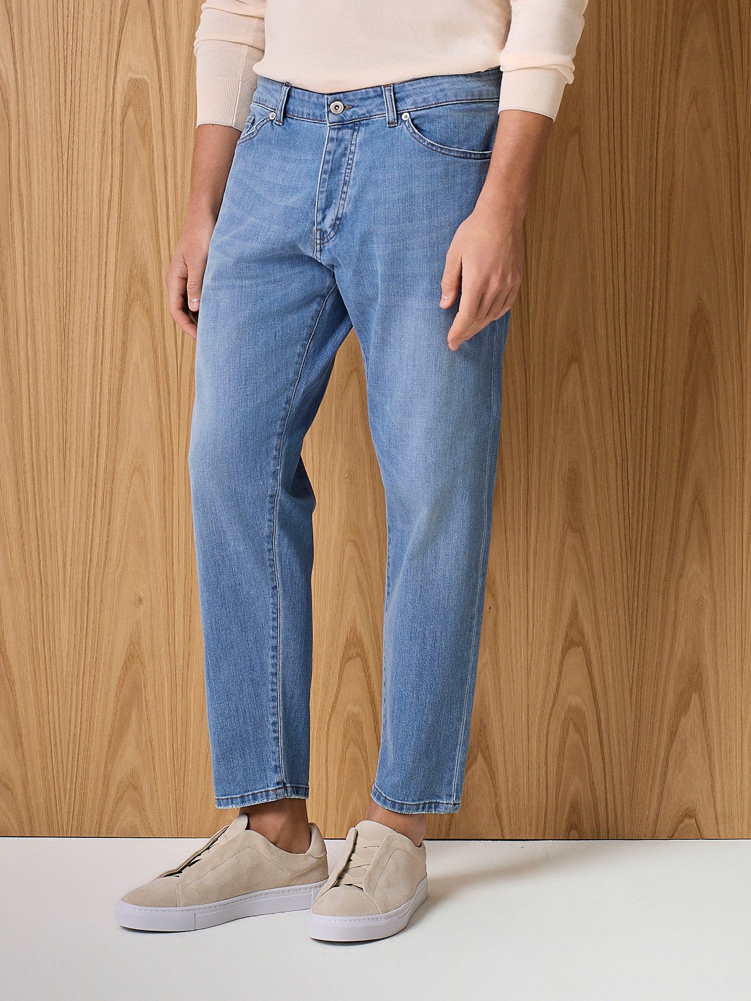 Pantalone denim cinque tasche blu - Image 3