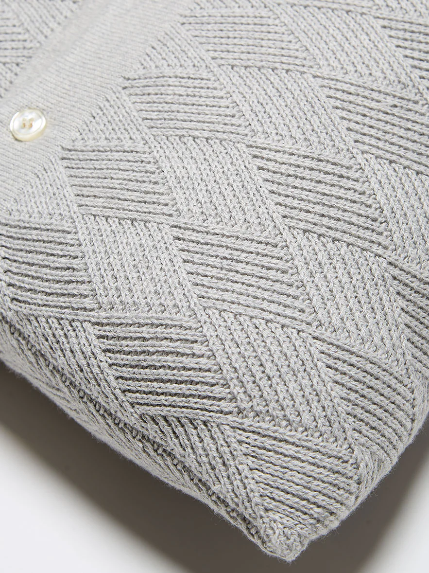 Cuscino in maglia di cashmere e cotone - Image 2