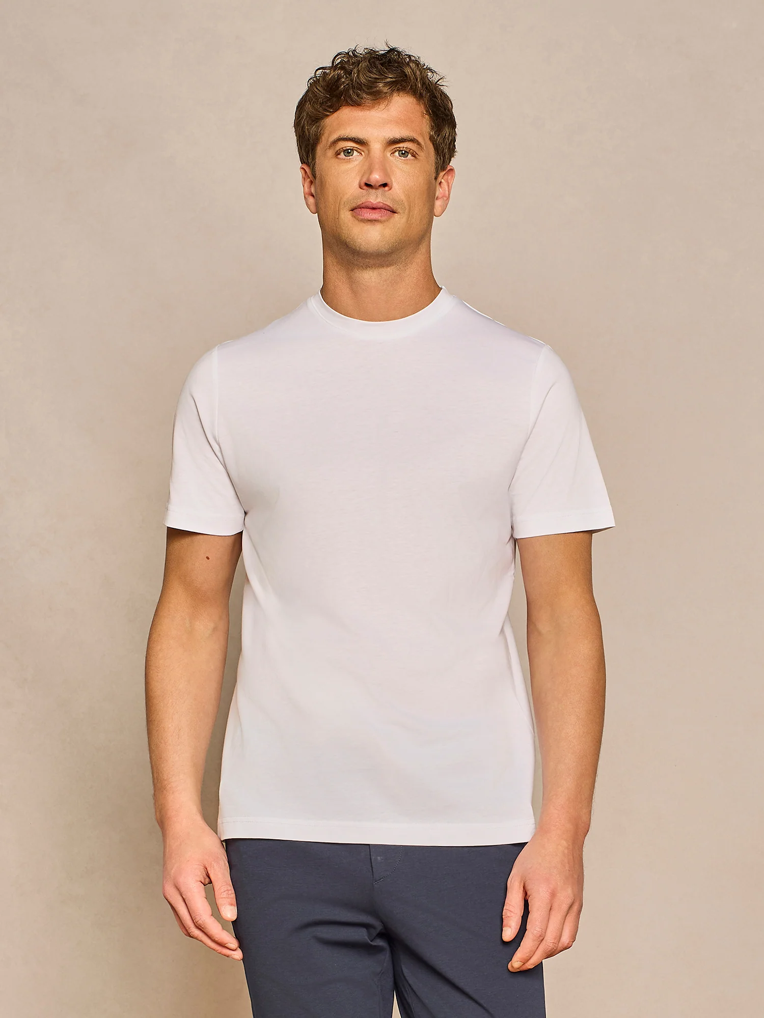 T-shirt ultralight in fluid jersey bianca