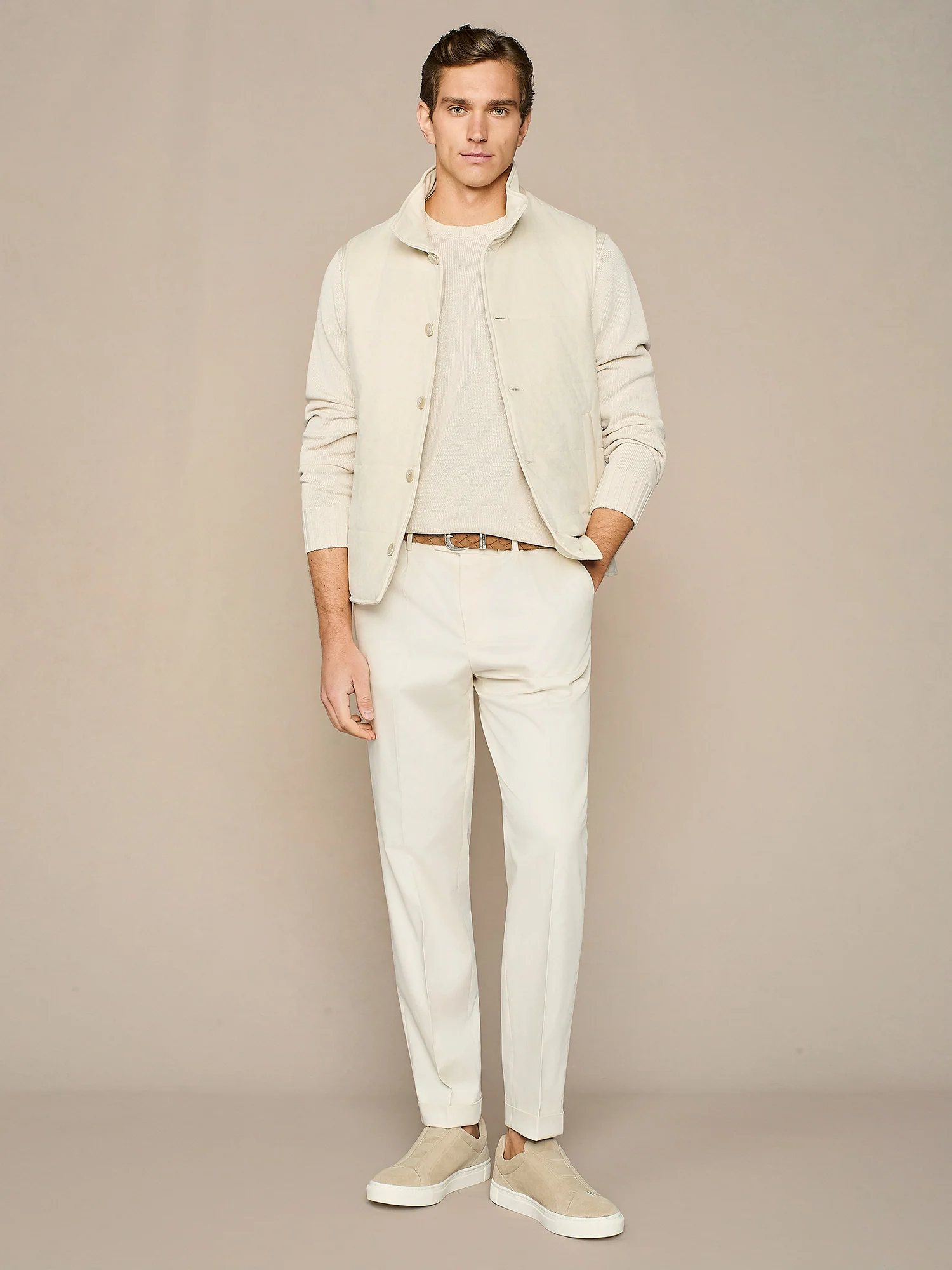 Smanicato eco suede beige - Image 3