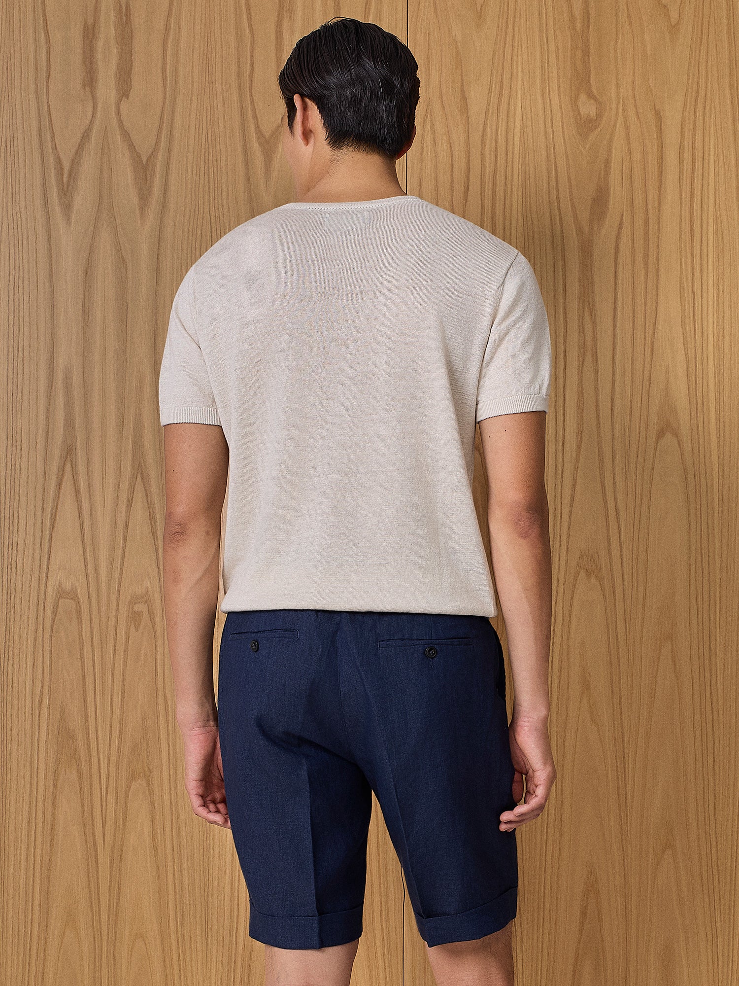 T-shirt in maglia lino burro - Image 4