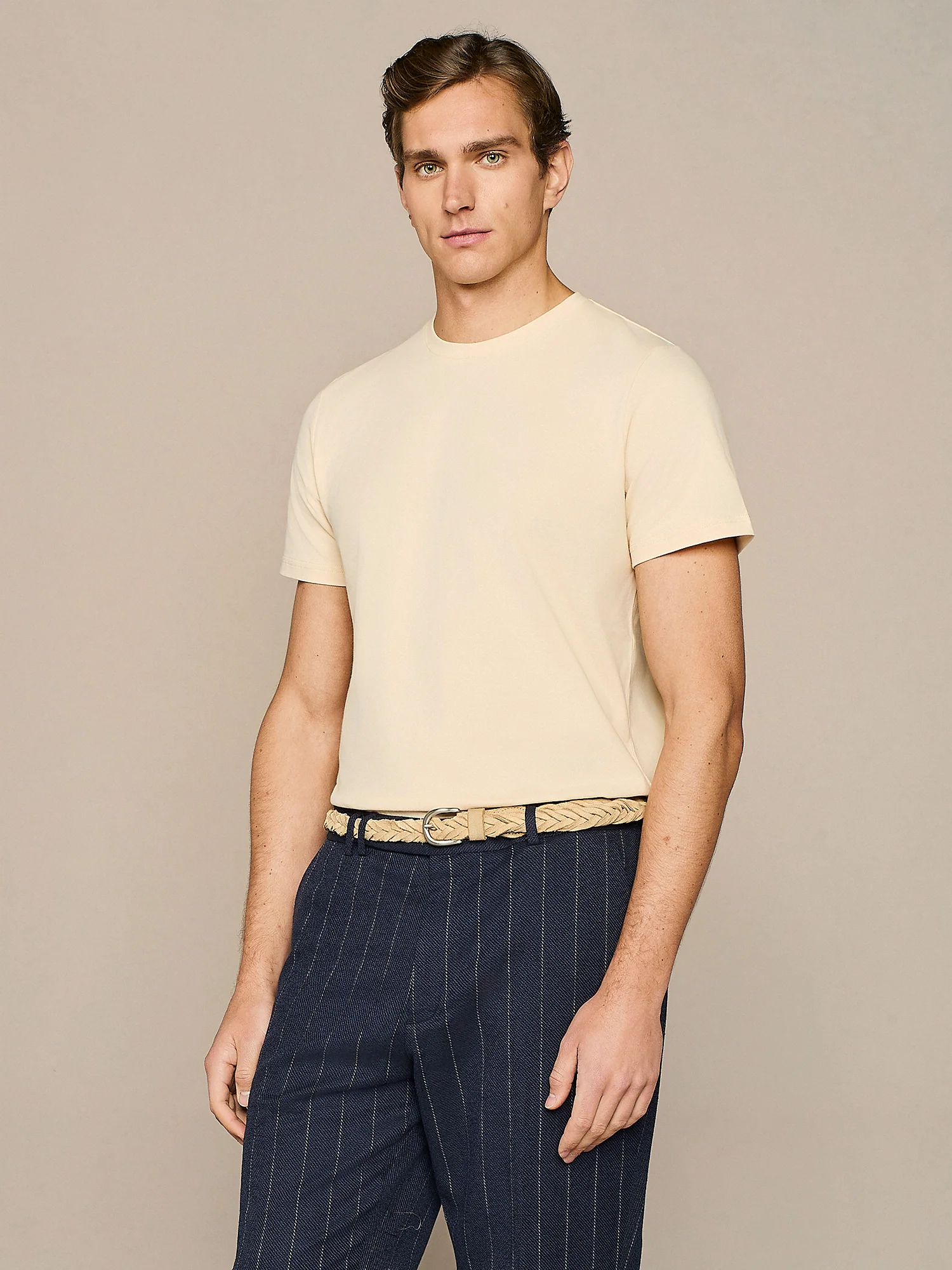 T-shirt piquet apricot - Image 2