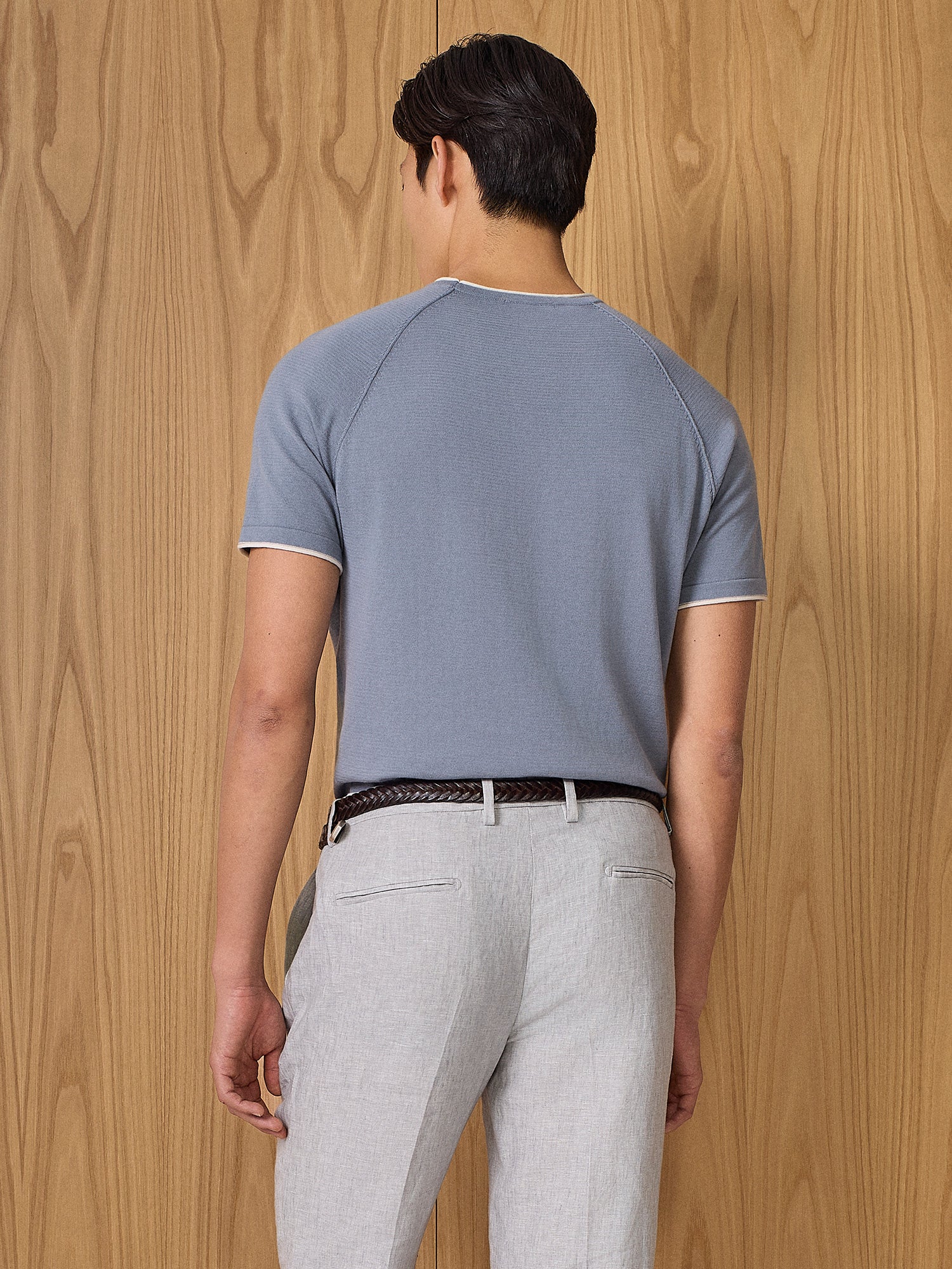 T-shirt roll-end in maglia ceruleo - Image 4