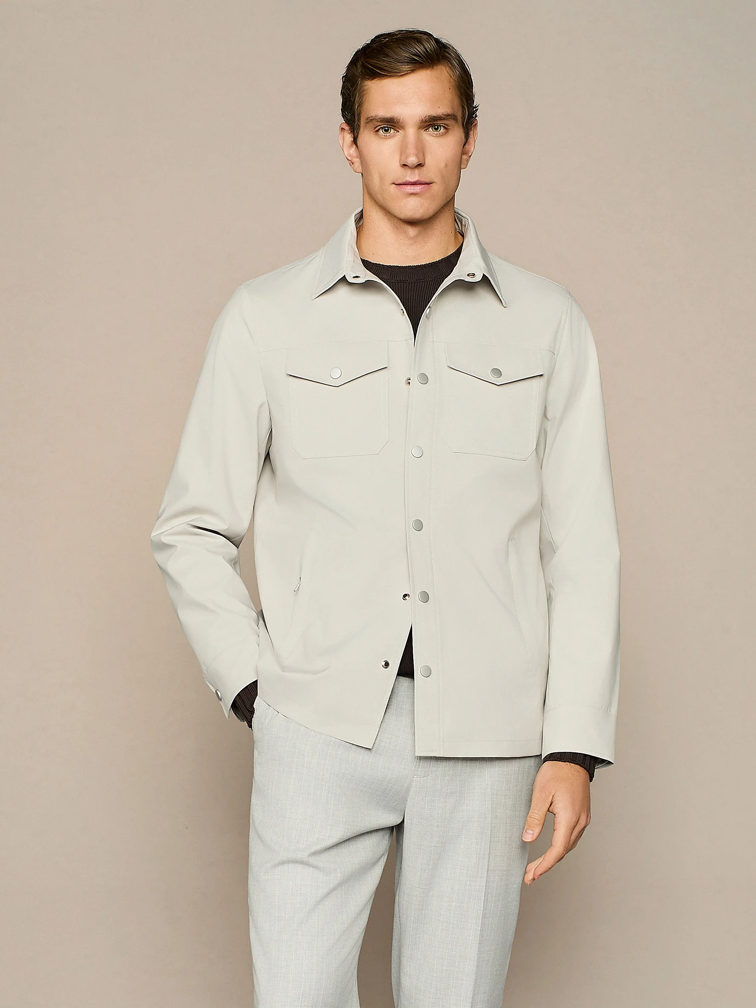 Trucker in nylon ghiaccio